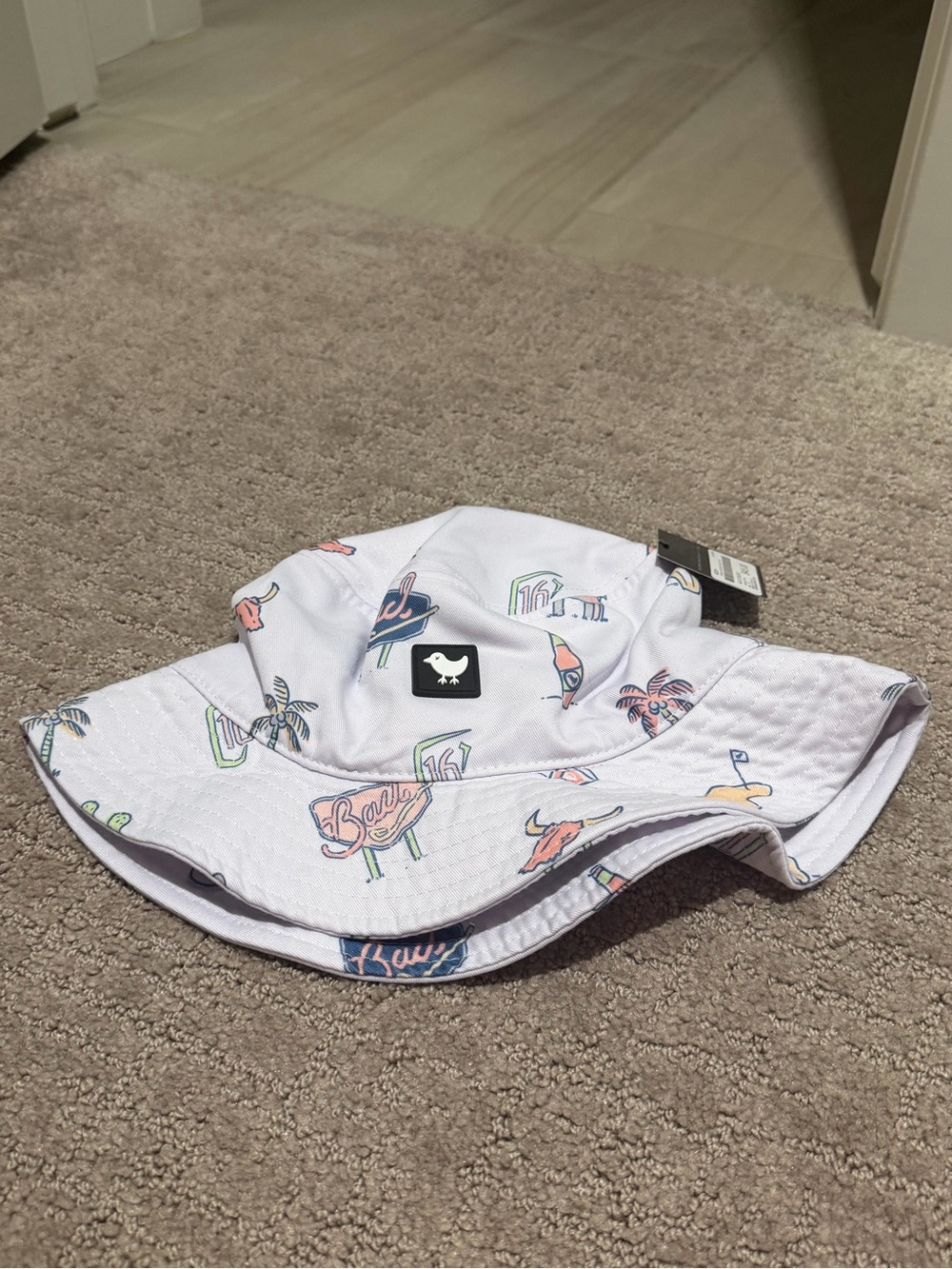 Bad Birdie Unisex Bucket Hat with Pastel Prints
